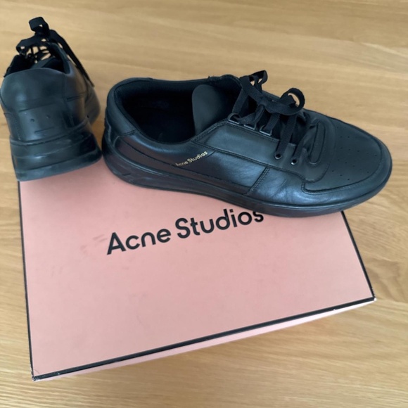 ACNE STUDIOS PEREY LACE UP SNEAKER, Black - Picture 1 of 6